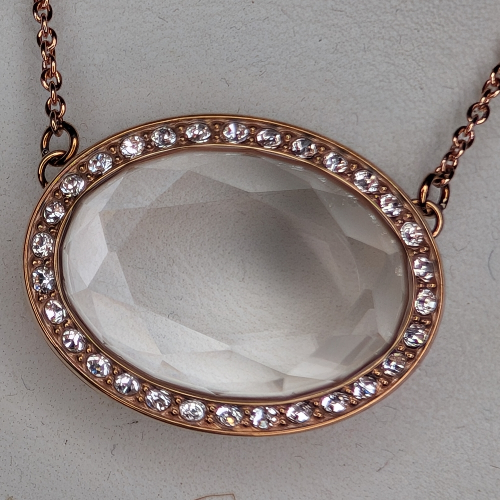Origami Owl Rose Gold Prism Locket with Adjustable Chain
